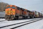 Intermodal cruises east past the CP yard